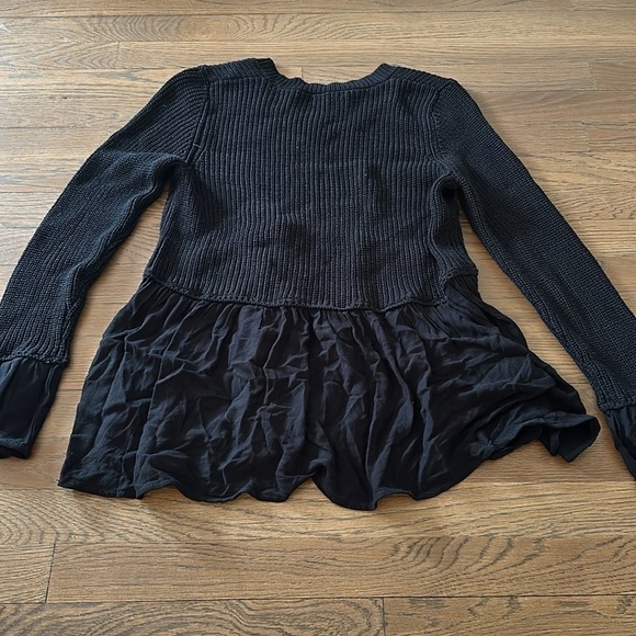 Rag Poets Women’s Ruffled Sweater - Size Small - Picture 2 of 4